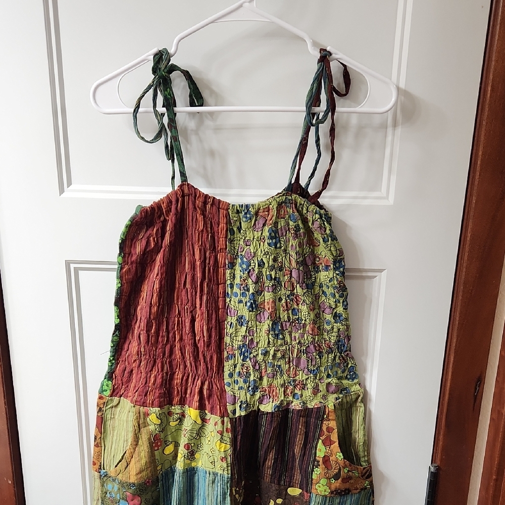 Patchwork Multicolor Jumpsuit NWT - image 2